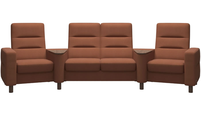 Stressless Wave Sector in Calido Saffron Fabric